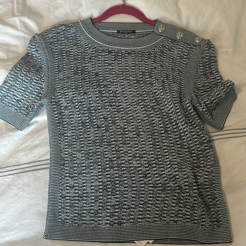 Balmain short sleeve knit-size 44